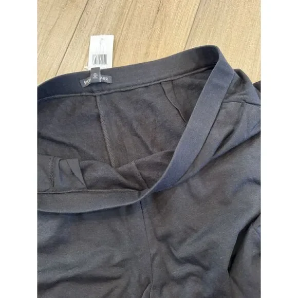 Eileen Fisher Black Slouch Ankle L Large Pants Women’s Lazy hug pant NWT $158 - Picture 5 of 7